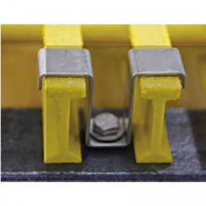Acier inoxydable FRP grp en fibre de verre Clip de gating m avec ongle et boulon